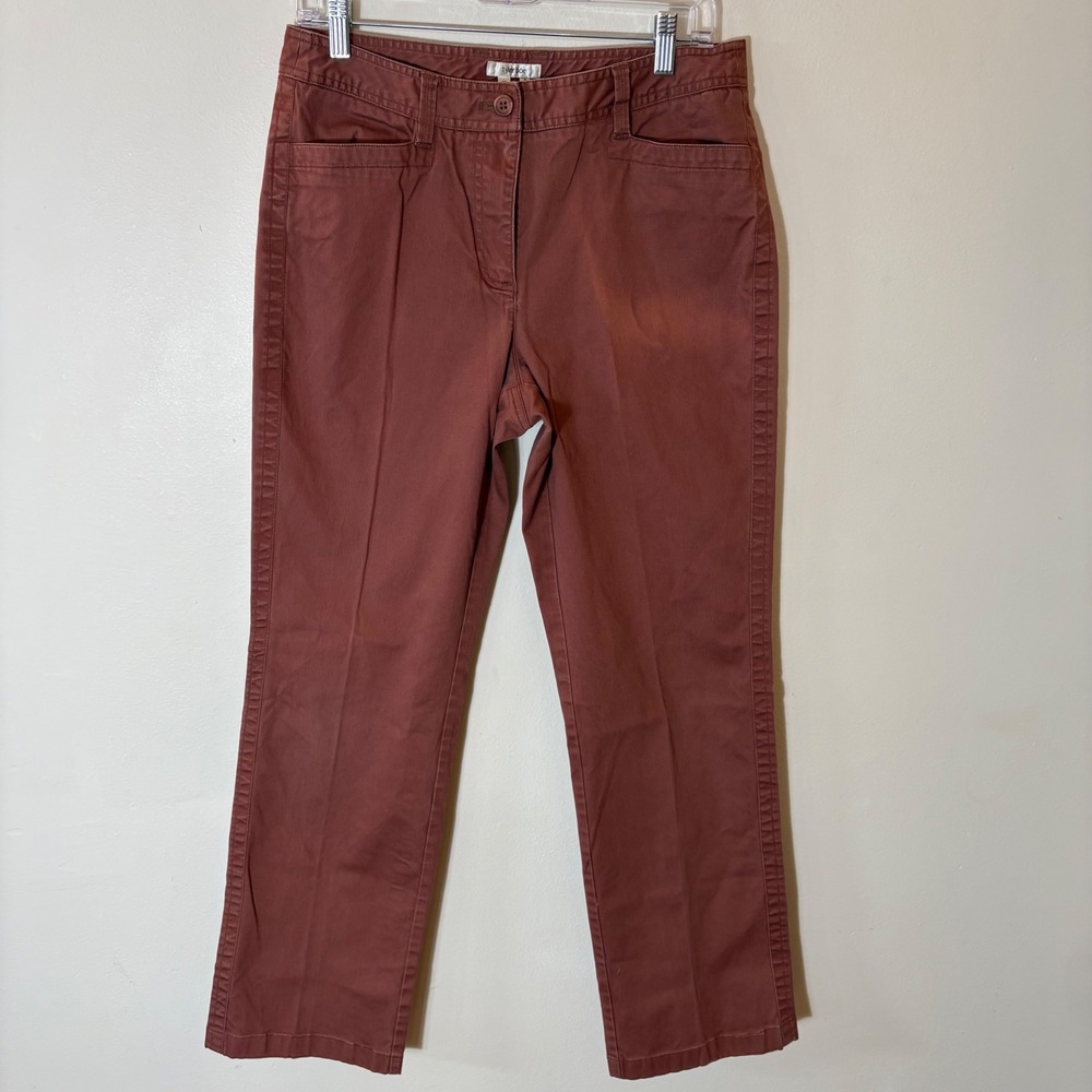 Tyler Böe Women's Rust Stretch Straight Leg Pants Size 10
